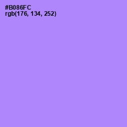 #B086FC - Dull Lavender Color Image