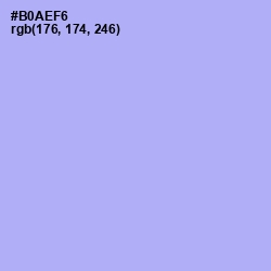 #B0AEF6 - Biloba Flower Color Image