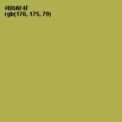 #B0AF4F - Olive Green Color Image
