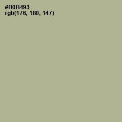 #B0B493 - Heathered Gray Color Image