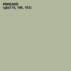 #B0BA9B - Heathered Gray Color Image