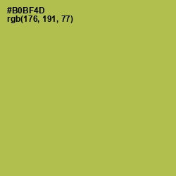 #B0BF4D - Olive Green Color Image