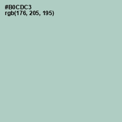 #B0CDC3 - Powder Ash Color Image