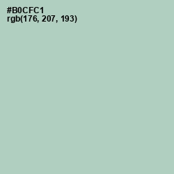 #B0CFC1 - Powder Ash Color Image