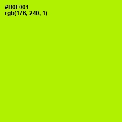 #B0F001 - Lime Color Image