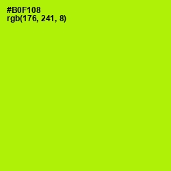 #B0F108 - Lime Color Image