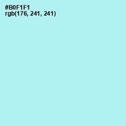 #B0F1F1 - Ice Cold Color Image