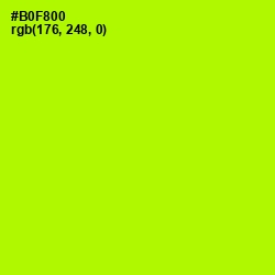 #B0F800 - Lime Color Image