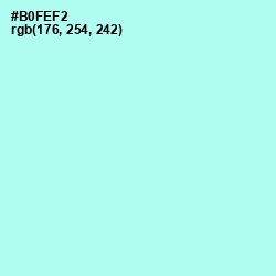 #B0FEF2 - Ice Cold Color Image