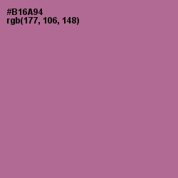 #B16A94 - Turkish Rose Color Image