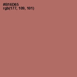 #B16D65 - Coral Tree Color Image