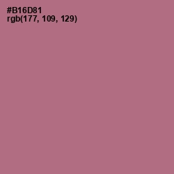 #B16D81 - Turkish Rose Color Image