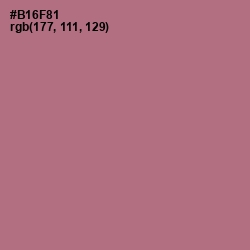 #B16F81 - Turkish Rose Color Image