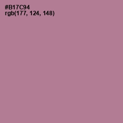 #B17C94 - Turkish Rose Color Image