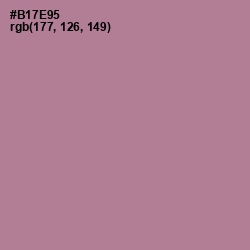 #B17E95 - Turkish Rose Color Image