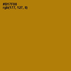 #B17F08 - Pirate Gold Color Image