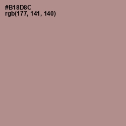 #B18D8C - Brandy Rose Color Image