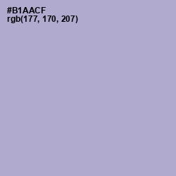 #B1AACF - London Hue Color Image