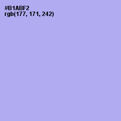 #B1ABF2 - Biloba Flower Color Image