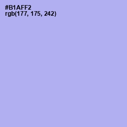 #B1AFF2 - Biloba Flower Color Image