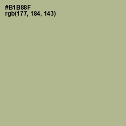 #B1B88F - Swamp Green Color Image
