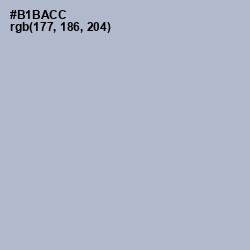 #B1BACC - French Gray Color Image