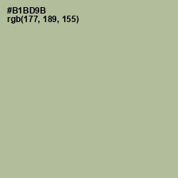 #B1BD9B - Heathered Gray Color Image