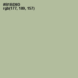 #B1BD9D - Heathered Gray Color Image