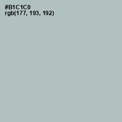 #B1C1C0 - Powder Ash Color Image