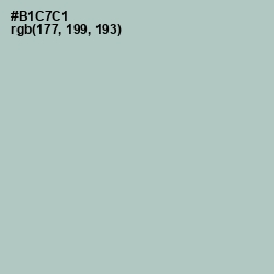 #B1C7C1 - Powder Ash Color Image