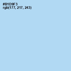 #B1D9F3 - Spindle Color Image