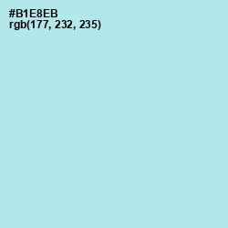 #B1E8EB - Powder Blue Color Image