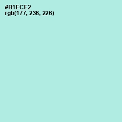 #B1ECE2 - Powder Blue Color Image