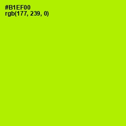#B1EF00 - Lime Color Image