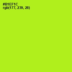 #B1EF1C - Inch Worm Color Image