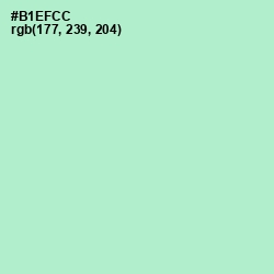 #B1EFCC - Fringy Flower Color Image