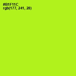 #B1F11C - Inch Worm Color Image