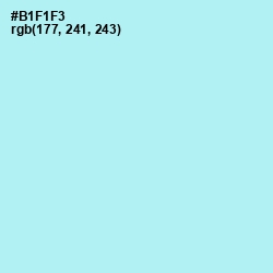 #B1F1F3 - Charlotte Color Image