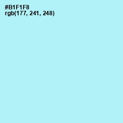 #B1F1F8 - Charlotte Color Image