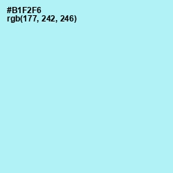 #B1F2F6 - Charlotte Color Image