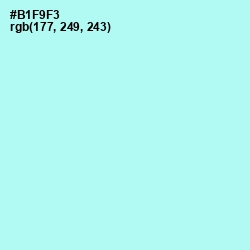 #B1F9F3 - Ice Cold Color Image