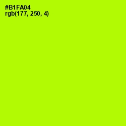 #B1FA04 - Lime Color Image