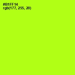 #B1FF14 - Lime Color Image