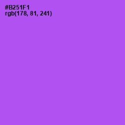 #B251F1 - Medium Purple Color Image