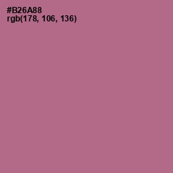 #B26A88 - Turkish Rose Color Image