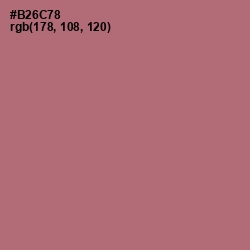 #B26C78 - Coral Tree Color Image