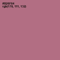 #B26F84 - Turkish Rose Color Image