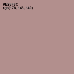 #B28F8C - Brandy Rose Color Image