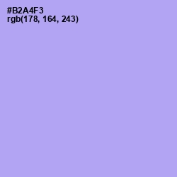 #B2A4F3 - Biloba Flower Color Image