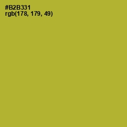 #B2B331 - Lemon Ginger Color Image